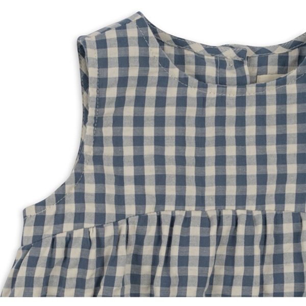 Konges Sløjd Captains Blue Check Kim Romper Sale