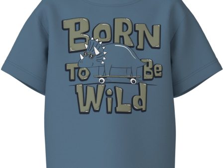 Name It Provincial Blue Born To Be Wild Vagno Lösa T-Shirt Online Sale