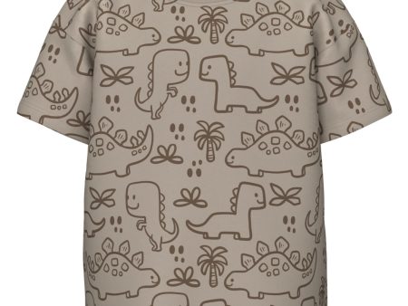 Name It Pure Cashmere Outline Dinosaurs Valther Lösa T-Shirt Online now