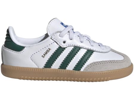 adidas Originals SAMBA OG EL I Sneakers Cloud White   Collegiate Green   Gum Sale