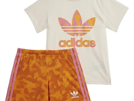 adidas Originals Wonder White Shorts Tee Set Discount