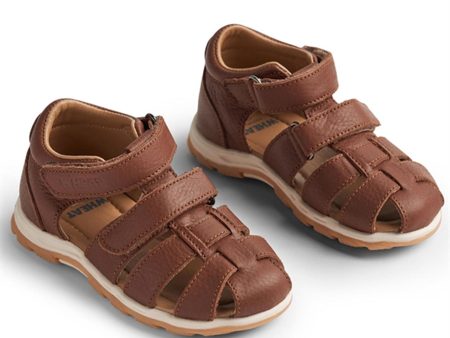 Wheat Sandal Closed Toe Frei S Cognac on Sale