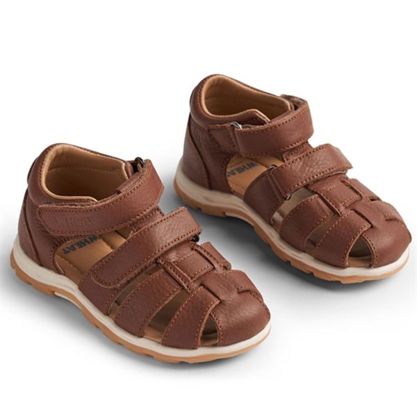 Wheat Sandal Closed Toe Frei S Cognac on Sale