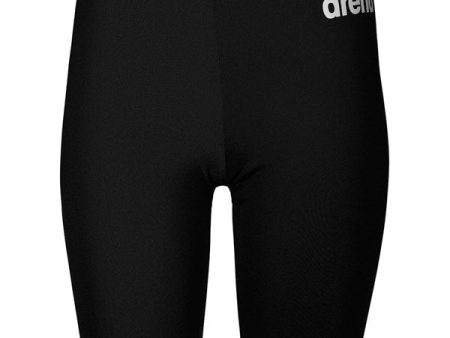 Arena Team Swim Jammer Lång Badeshorts Solid Black-White Cheap