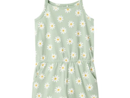 Name It Silt Green Daisy Flowers Vigga Rem Byxadräkt Noos Online now