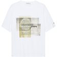 Calvin Klein Layered Graphic Relaxed T-Shirt Bright White Online now