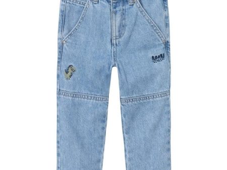 Name it Light Blue Denim Dinosaur Silas Tapered Jeans Discount