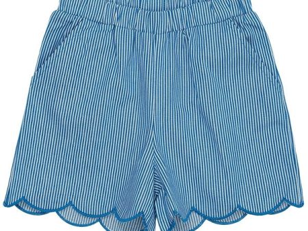 Copenhagen Colors Sharp Blue Stripe Shorts m. Deco Discount