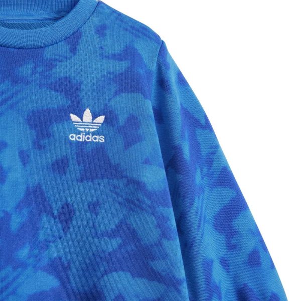 adidas Originals Blue Bird   Semi Lucid Blue Sweatset Cheap