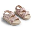 Wheat Sandal Open Toe Healy Print Clam Multi Flowers Supply