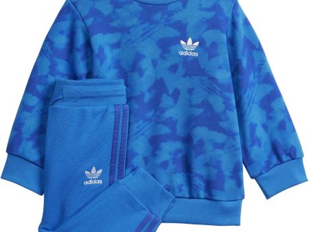 adidas Originals Blue Bird   Semi Lucid Blue Sweatset Cheap