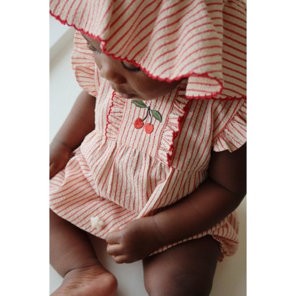 Konges Sløjd Amour Stripe Ellie Frill Romper on Sale