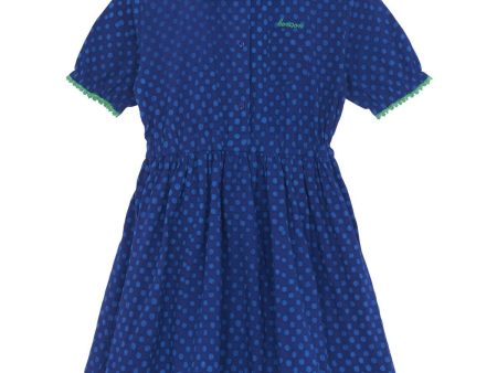 BONTON Pois Bleu Georgia Klänning Online Hot Sale