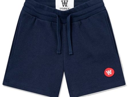 Wood Wood Navy Victor Kids Shorts Cheap