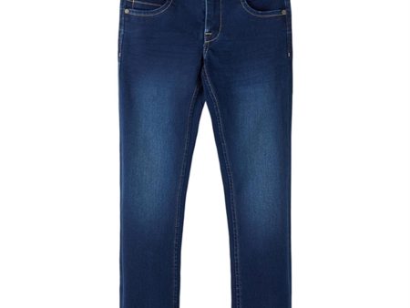 Name it Dark Blue Denim Silas Slim Jeans Noos Online Sale