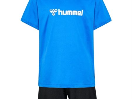 Hummel Nebulas Blue Polyesterag Shorts Sett For Sale