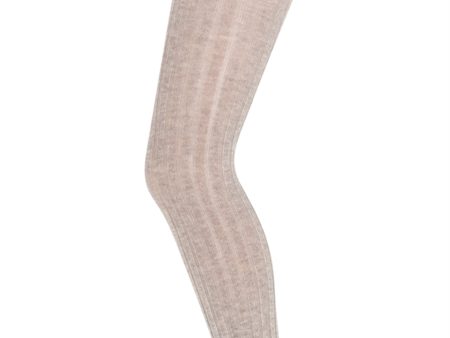 MP Danmark 230 Bomull Rib Leggings 489 Light Brown Melange Discount