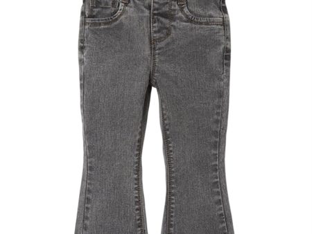 Lil Atelier Light Grey Denim Salli Slim Boot Jeans Discount