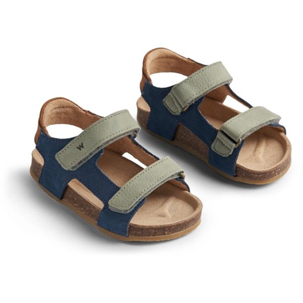 Wheat Sandal Cork Open Toe Corey Blue on Sale