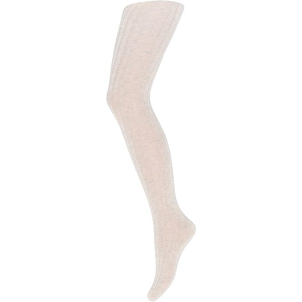 MP Danmark 130 Bomull Rib Tights 499 Creme Melange Online Sale