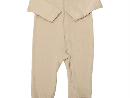 Joha Bomull Beige Onesies med 2 i 1 Fod For Sale