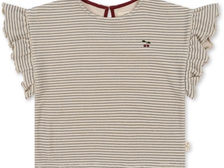 Konges Sløjd Stripe Bluie Itty Frill T-shirt on Sale