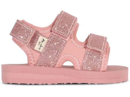 Konges Sløjd Sun Sandal Glitter Mellow Rose Online now