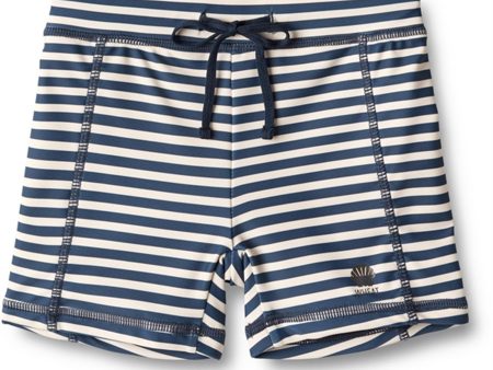 Wheat Indigo Stripe Badeshorts Ulrik Supply