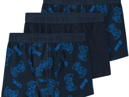 Name it Dark Sapphire Gamer Boxershorts 3-pack Noos For Discount