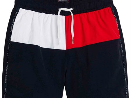 Tommy Hilfiger Medium Drawstring Badeshorts Desert Sky Cheap