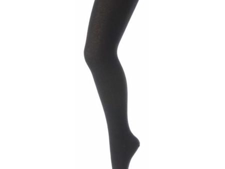 MP 326 Bomull Plain Tights 08 Black Fashion