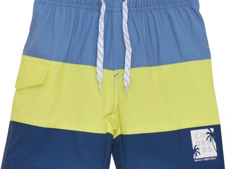 Color Kids Badeshorts Colorblock Limelight Hot on Sale