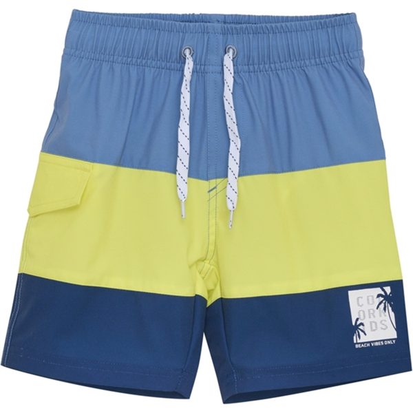 Color Kids Badeshorts Colorblock Limelight Hot on Sale