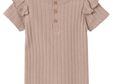 Lil Atelier Rose Dust Frila Slim T-Shirt For Discount