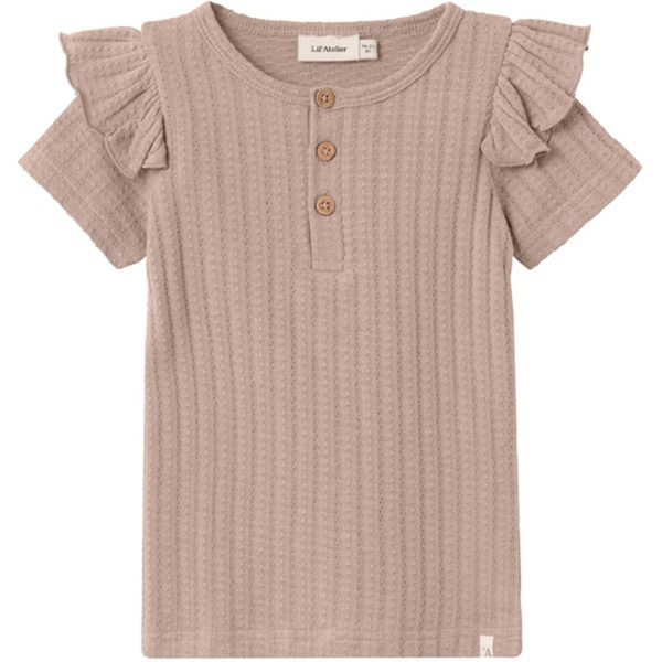 Lil Atelier Rose Dust Frila Slim T-Shirt For Discount