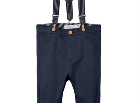 Name it Dark Sapphire Ryan Slim Chino Twill Byxor For Sale