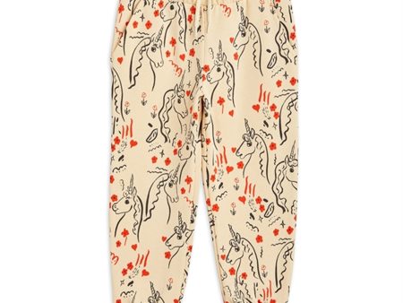 Mini Rodini Yellow Scottish Unicorns Aop Sweatpants For Sale