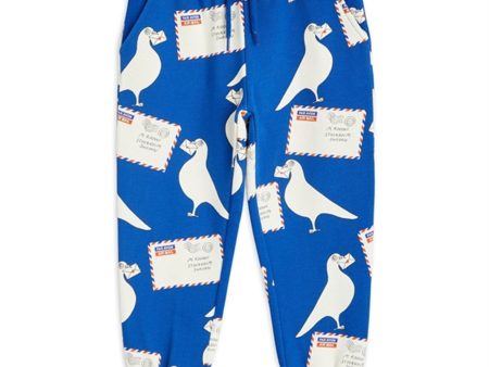 Mini Rodini Pigeons Aop Sweatpants Blue For Cheap