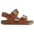 Wheat Sandal Cork Open Toe Clare Flowers Cognac For Sale