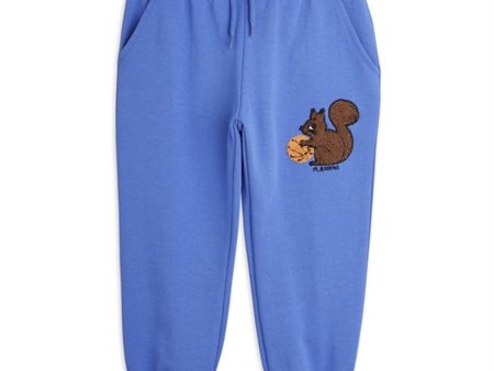 Mini Rodini Blue Squirrel Chenille Emb Sweatpants Supply