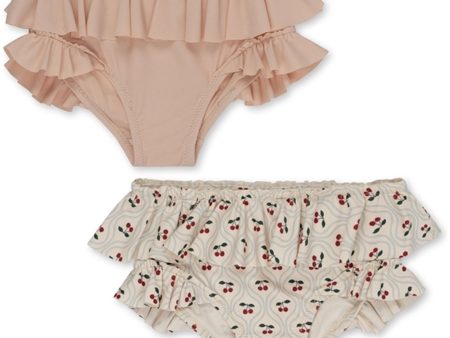 Konges Sløjd Manuca 2-Pack Frill Bikini Byxor Cherry Motif Cheap