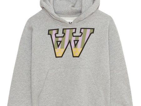 Wood Wood Grey Melange Izzy Usaa Hoodie Online Sale