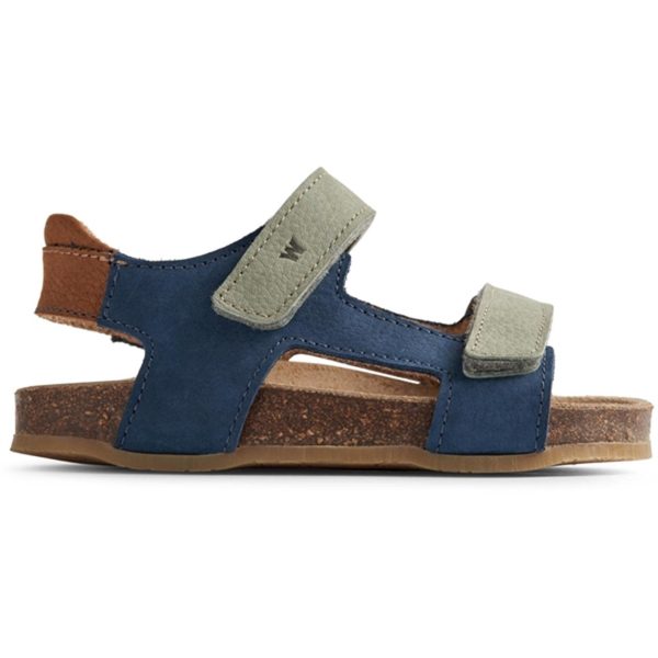 Wheat Sandal Cork Open Toe Corey Blue on Sale