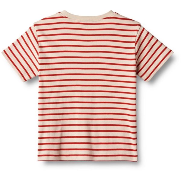 Wheat Red Stripe T-shirt Fabian Discount