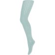 MP Danmark 130 Bomull Rib Tights 1205 Aquamarine on Sale