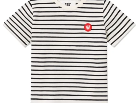 Wood Wood Off-White Black Stripes Ola T-Shirt Discount