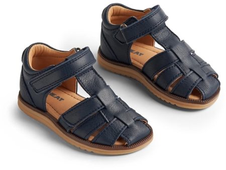 Wheat Sandal Closed Toe Sky Navy Supply