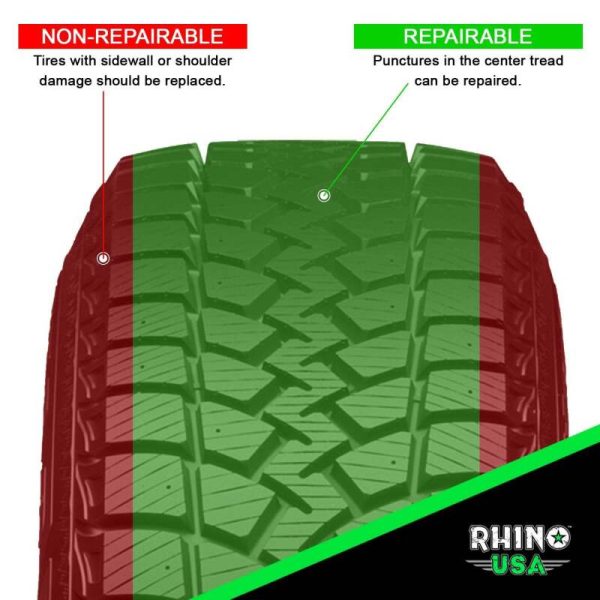 Rhino USA 14-Piece Compact Tire Repair Plug Kit For Cheap