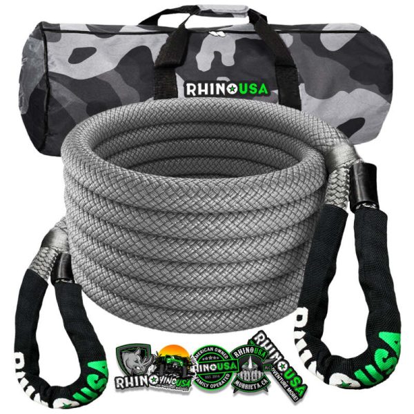 Rhino USA Kinetic Energy Recovery Rope (7 8In X 20Ft) Gray For Discount